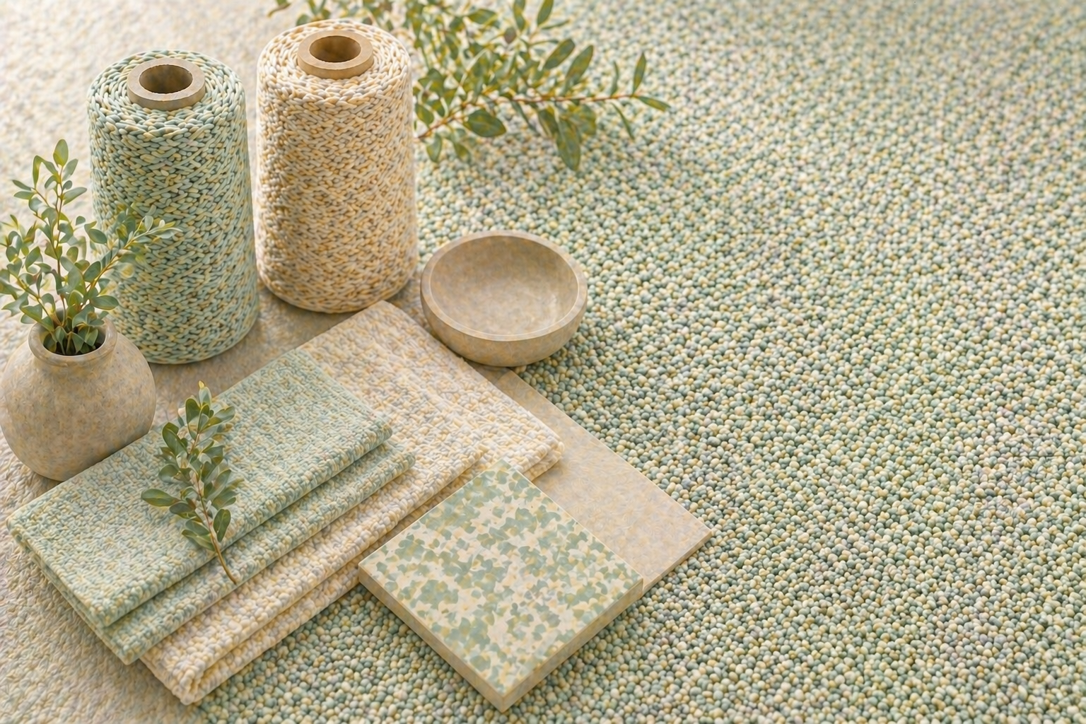 Vert Menthe & Beige Clair